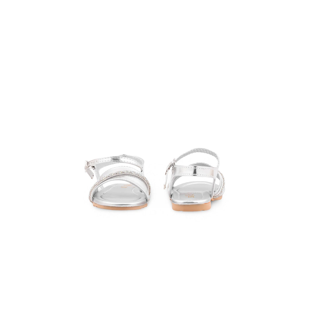 Girls Silver Formal Sandal KD5899
