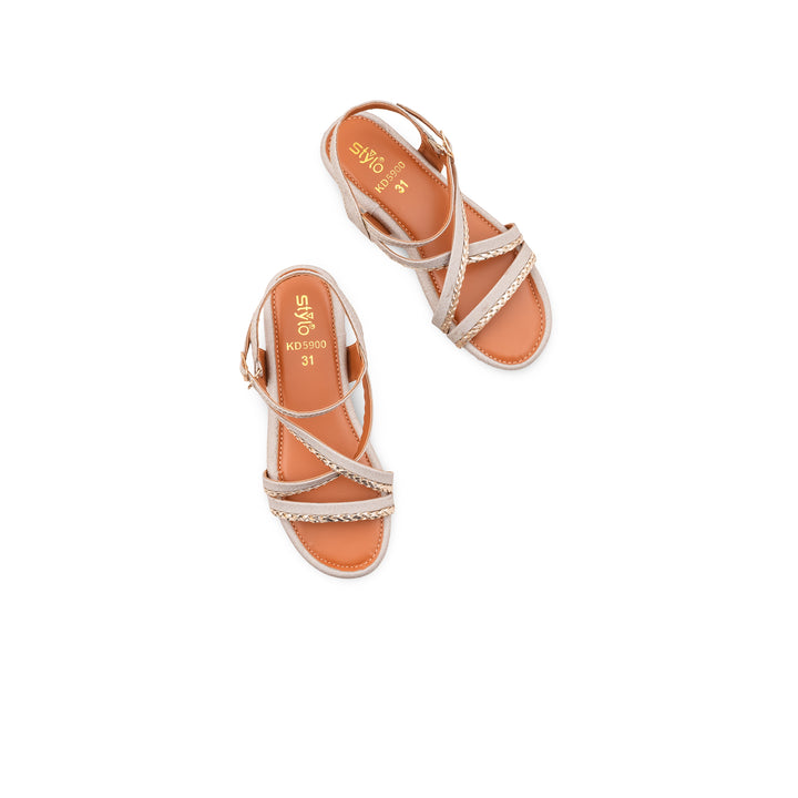 Girls Golden Fancy Sandal KD5900