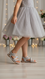 Girls Silver Fancy Sandal KD5900