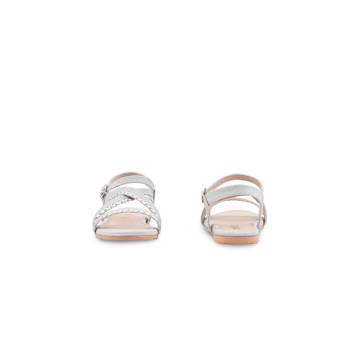 Girls Silver Fancy Sandal KD5900
