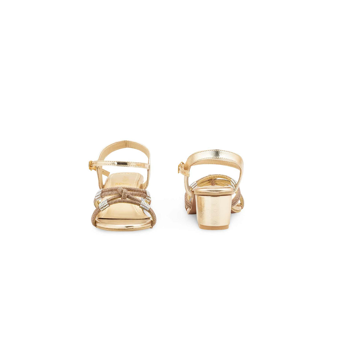 Girls Golden Fancy Sandal KD5901