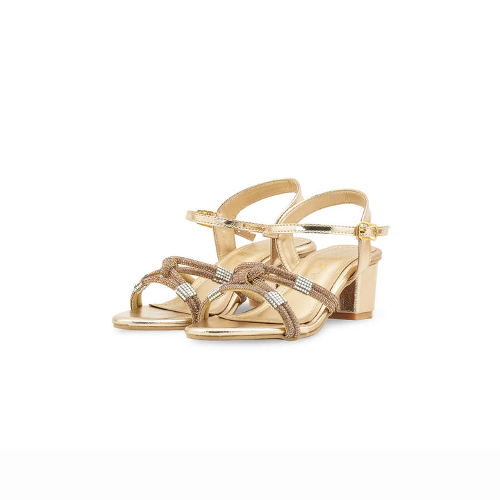 Girls Golden Fancy Sandal KD5901