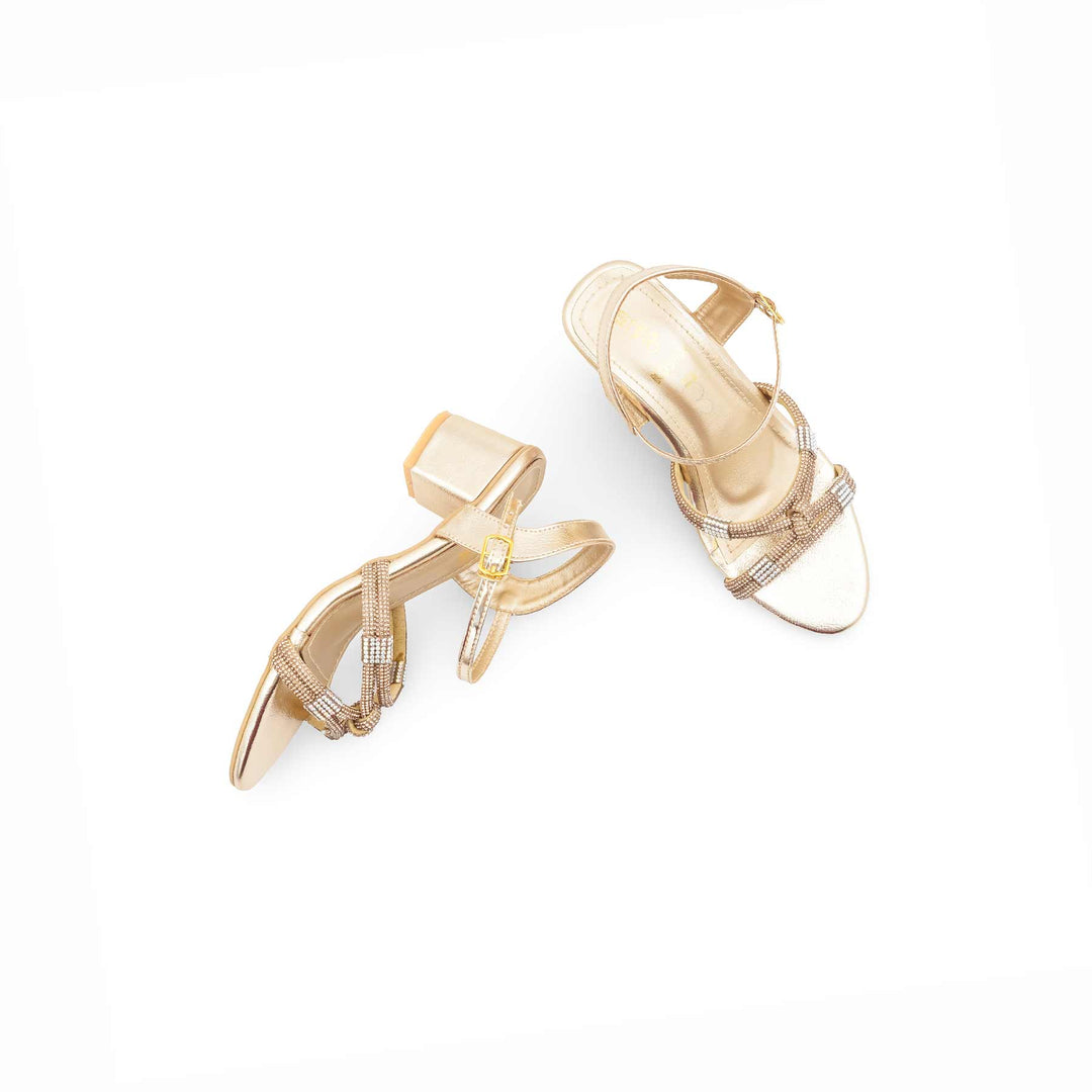 Girls Golden Fancy Sandal KD5901