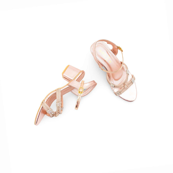 Girls Peach Fancy Sandal KD5901