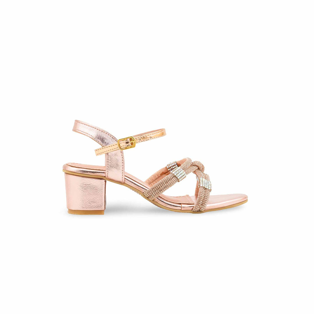 Girls Peach Fancy Sandal KD5901