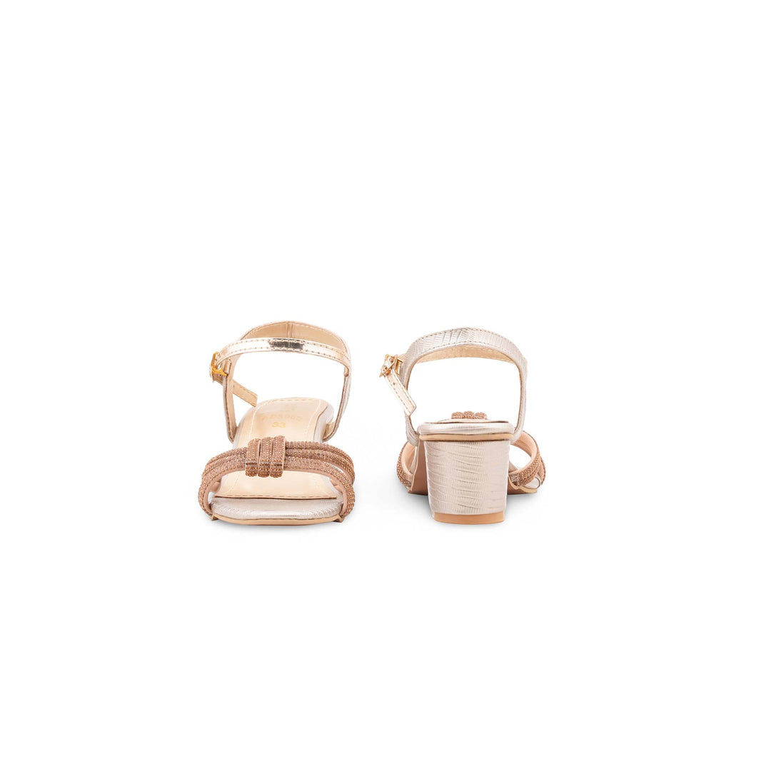 Girls Golden Fancy Sandal KD5902