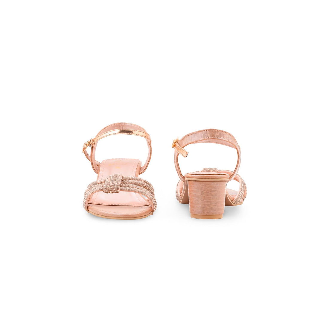 Girls Peach Fancy Sandal KD5902
