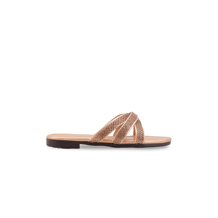 Girls Golden Fancy Slipper KD5907