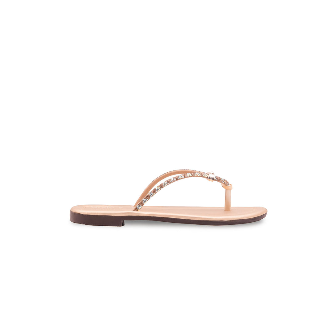 Girls Golden Fancy Slipper KD5917