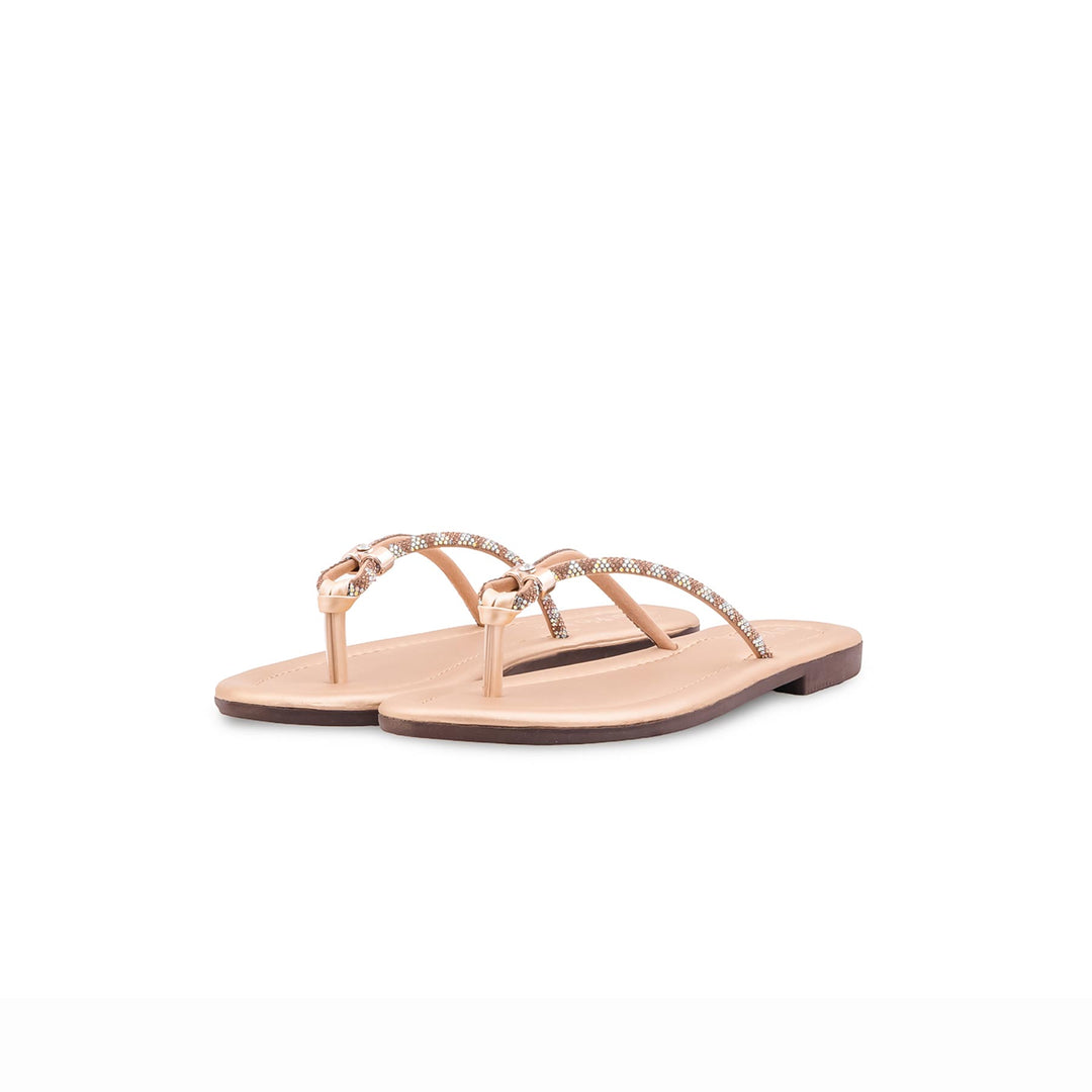 Girls Golden Fancy Slipper KD5917