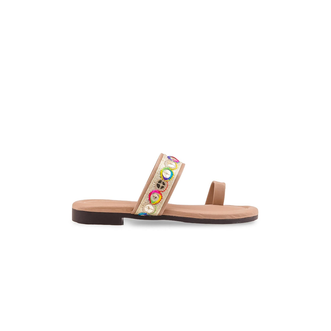 Girls Golden Casual Slipper KD5921