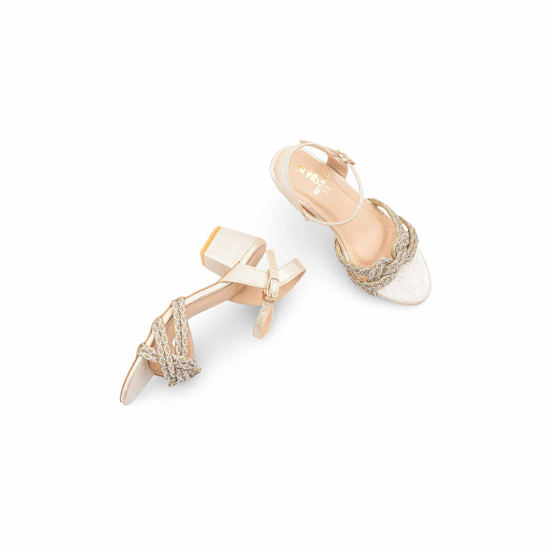 Girls Golden Fancy Sandal KD5929