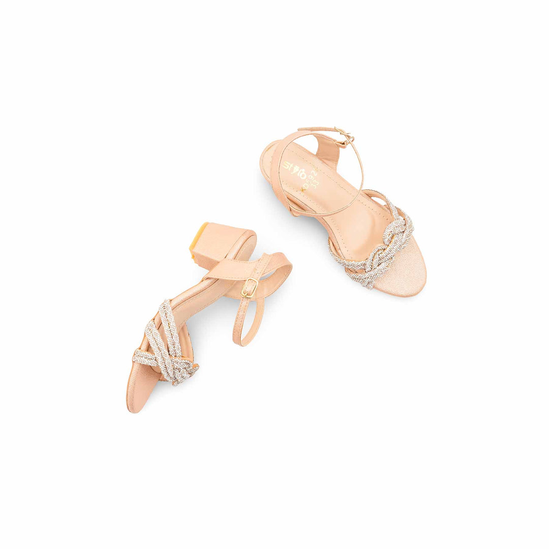 Girls Peach Fancy Sandal KD5929