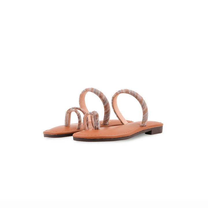 Girls Mustard Fancy Slipper KD5935