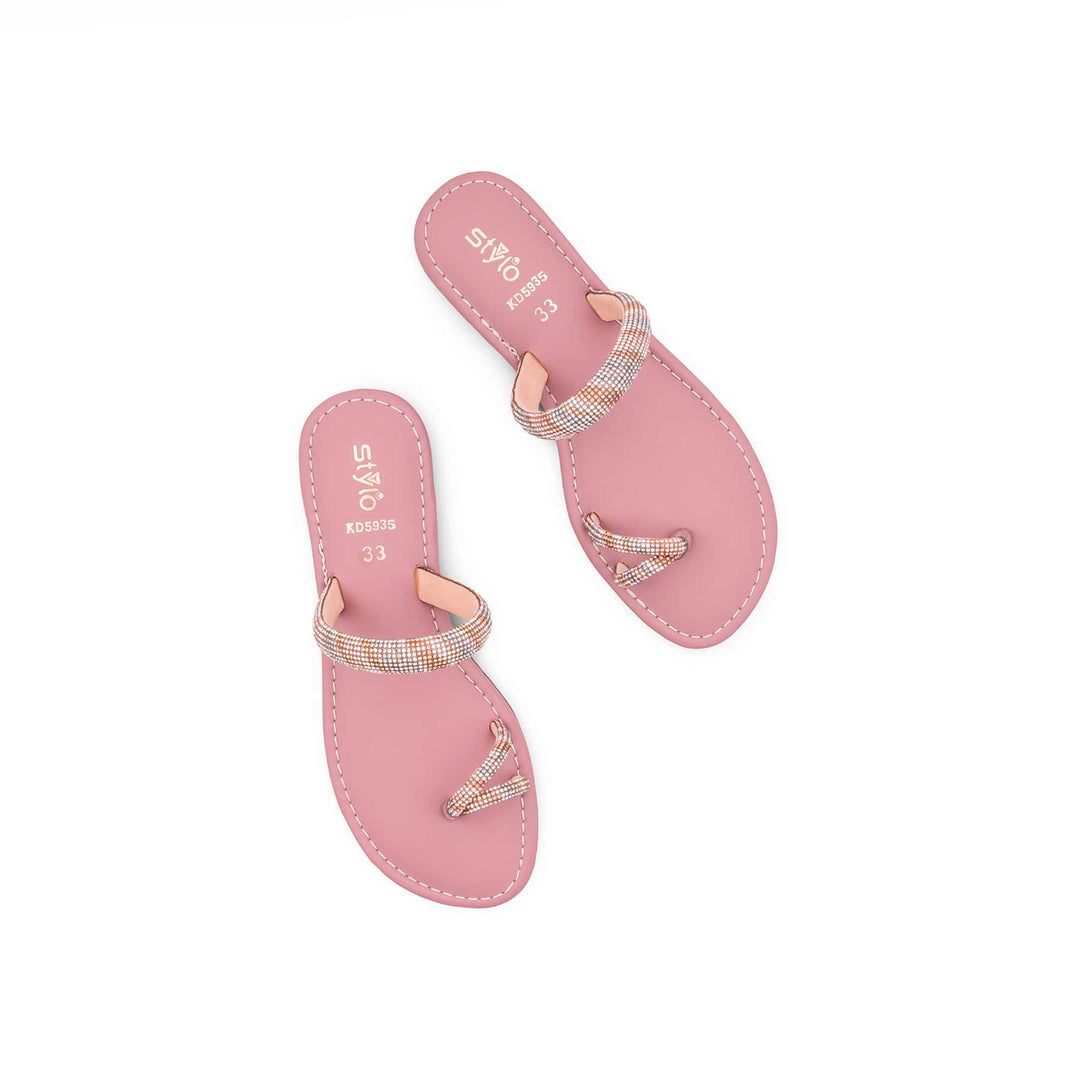Girls Pink Fancy Slipper KD5935