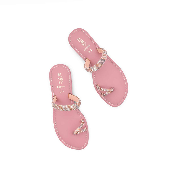 Girls Pink Fancy Slipper KD5935