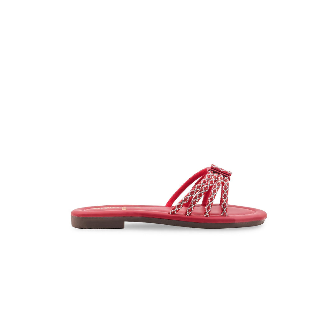 Girls Red Fancy Slipper KD5946