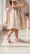 Girls Peach Fancy Sandal KD5949