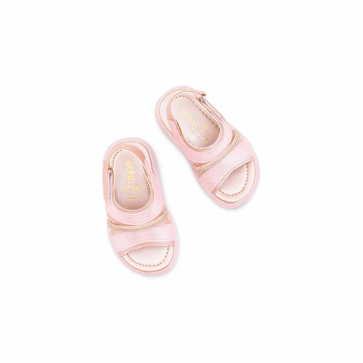 Girls Peach Fancy Sandal KD5949