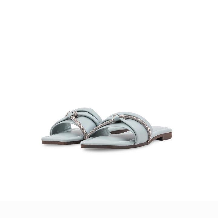 Girls Grey Formal Slipper KD5958