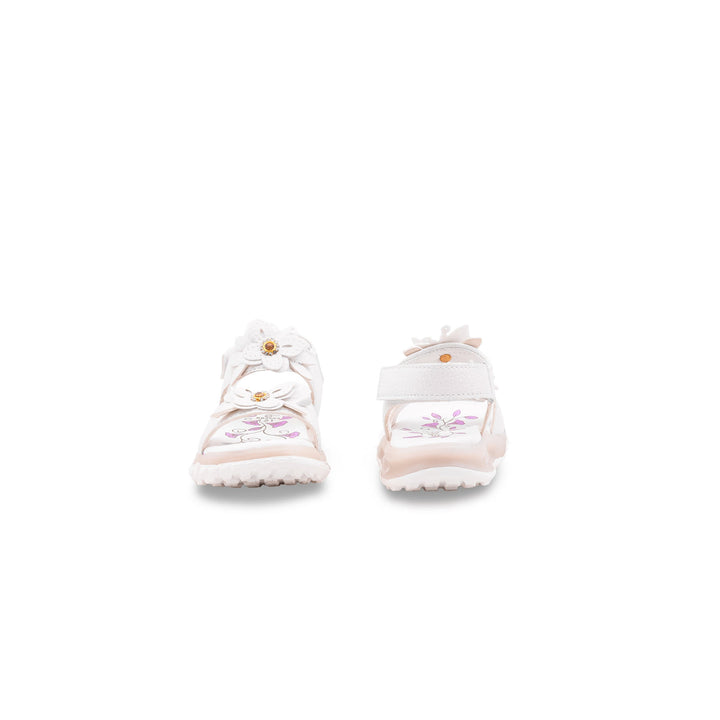 Girls White Formal Sandal KD5964