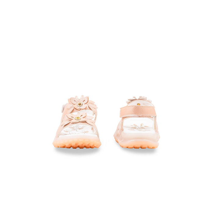 Girls Peach Formal Sandal KD5964