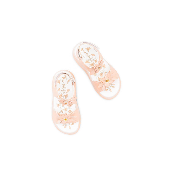 Girls Peach Formal Sandal KD5964