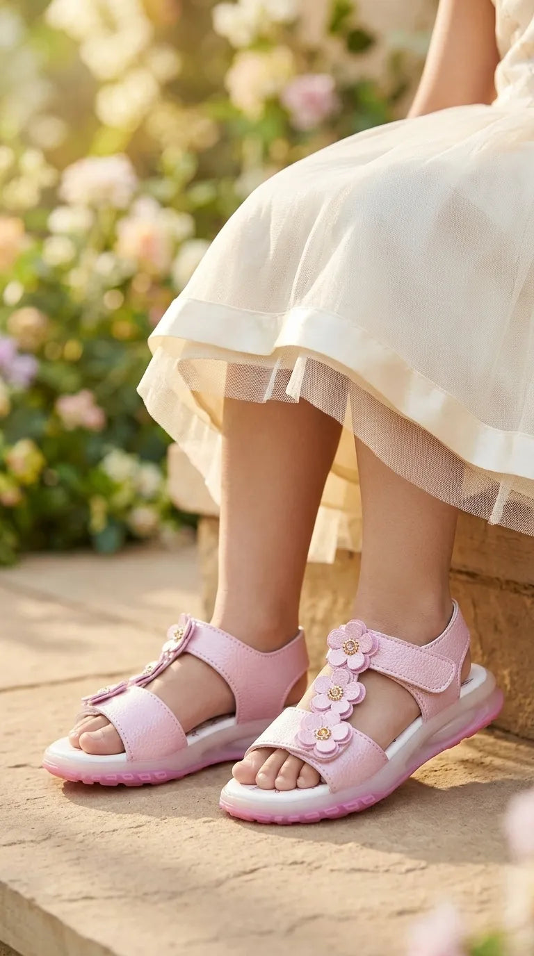 Girls Pink Formal Sandal KD5967