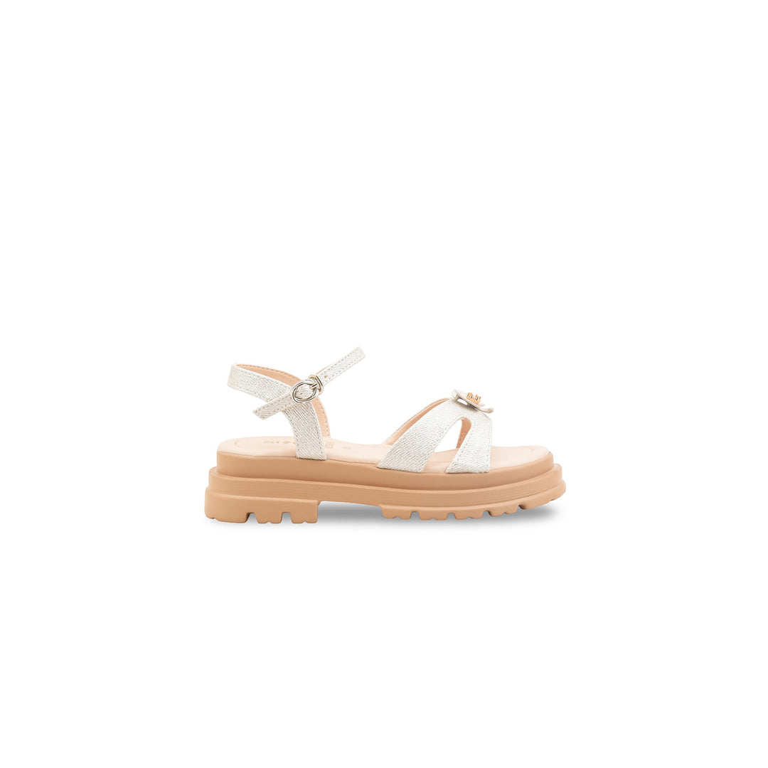 Girls Cream Formal Sandal KD5988