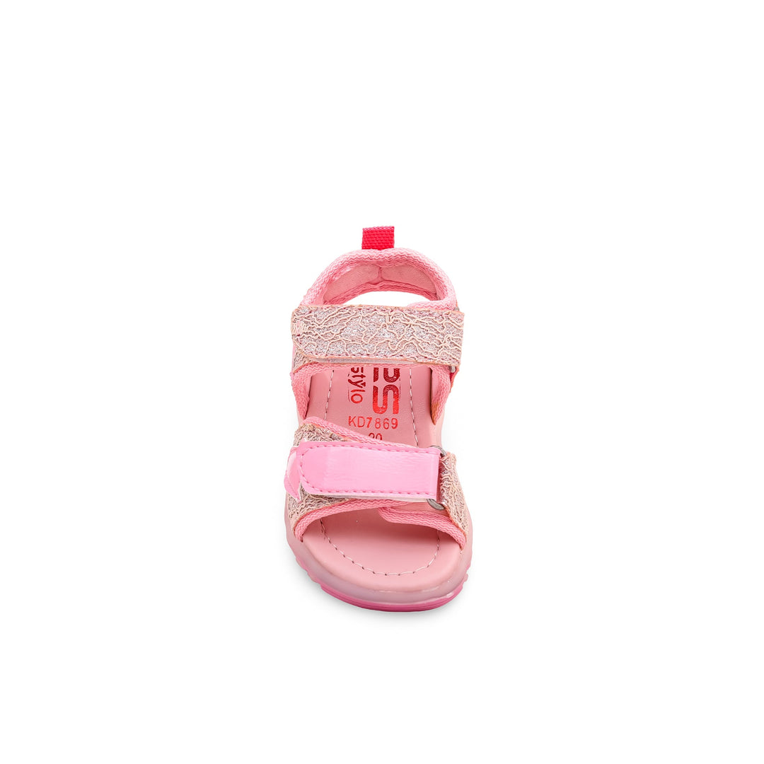 Girls Pink Casual Sandal KD7869