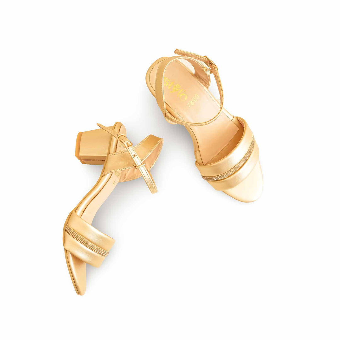 Girls Golden Formal Sandal KD7890