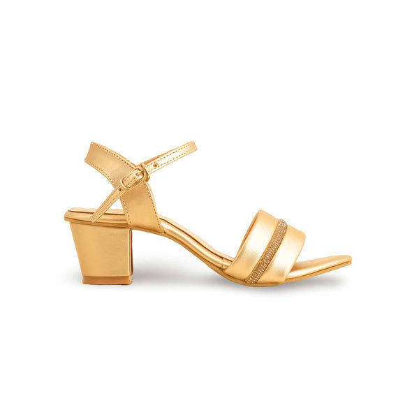 Girls Golden Formal Sandal KD7890