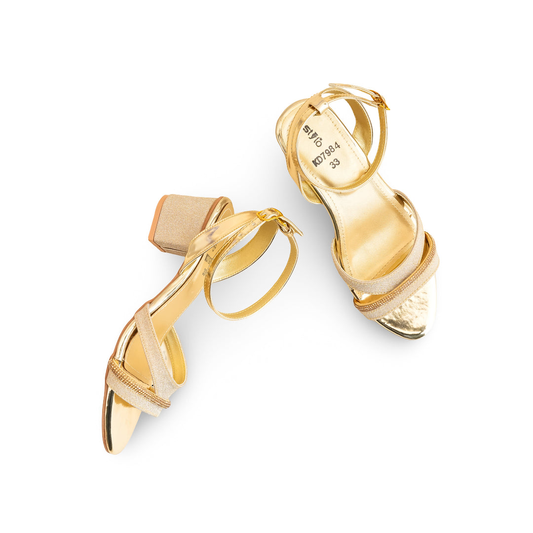 Girls Silver Fancy Sandal KD7984