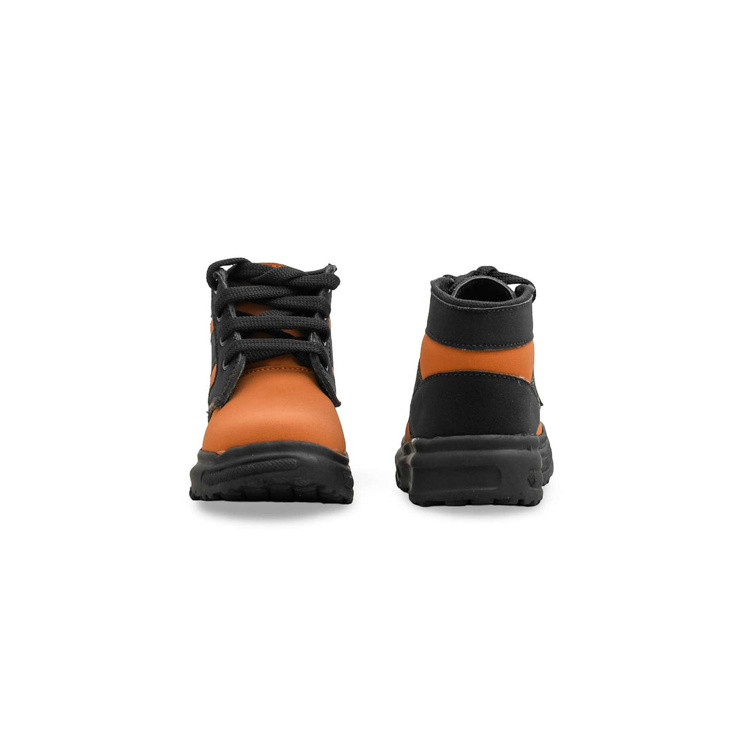 Boys Brown Formal Long Shoes KD8080