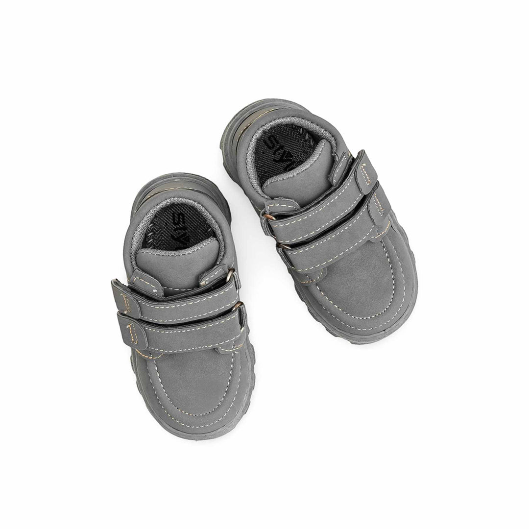 Boys Grey Formal Long Shoes KD8083