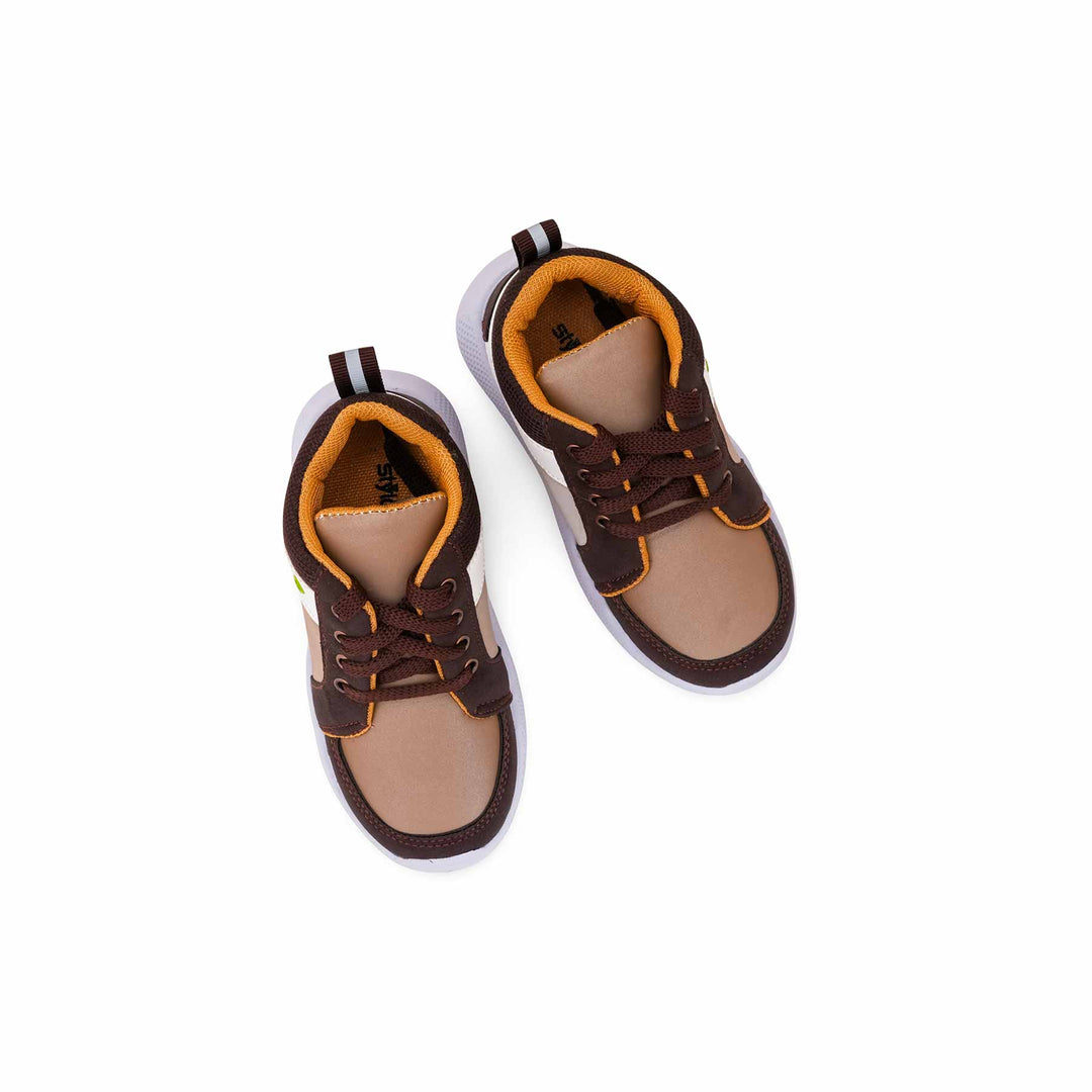 Boys Brown Casual Jogger KD8101