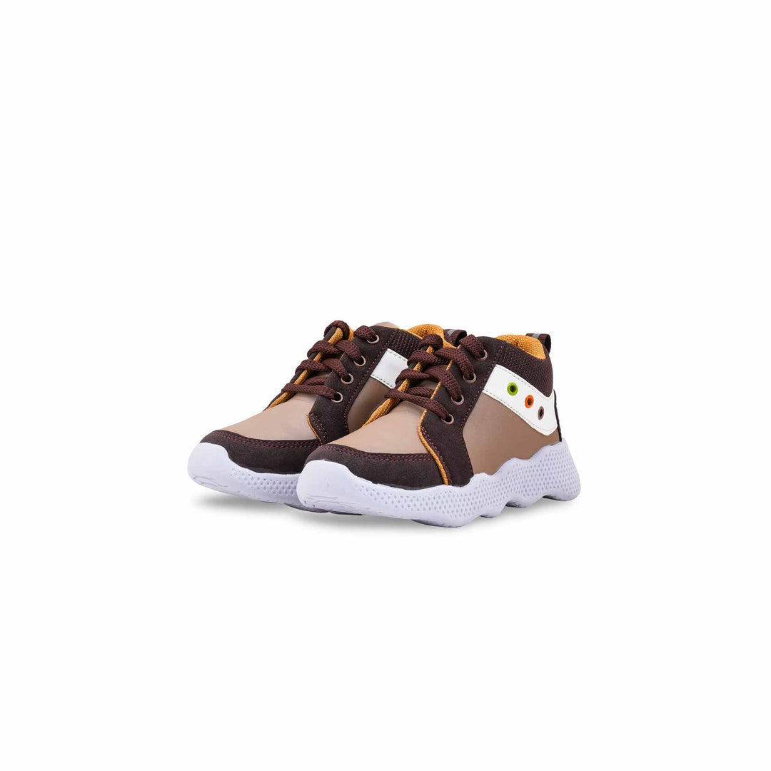 Boys Brown Casual Jogger KD8101