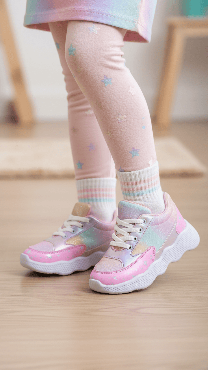 Girls Pink Casual Jogger KD8107