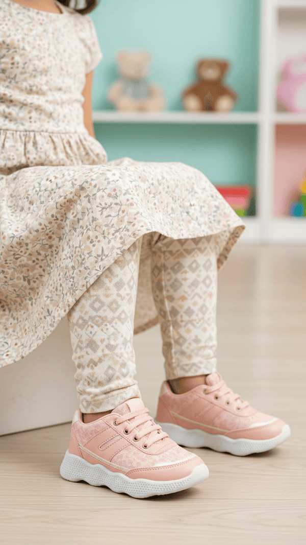 Girls Pink Casual Jogger KD8108