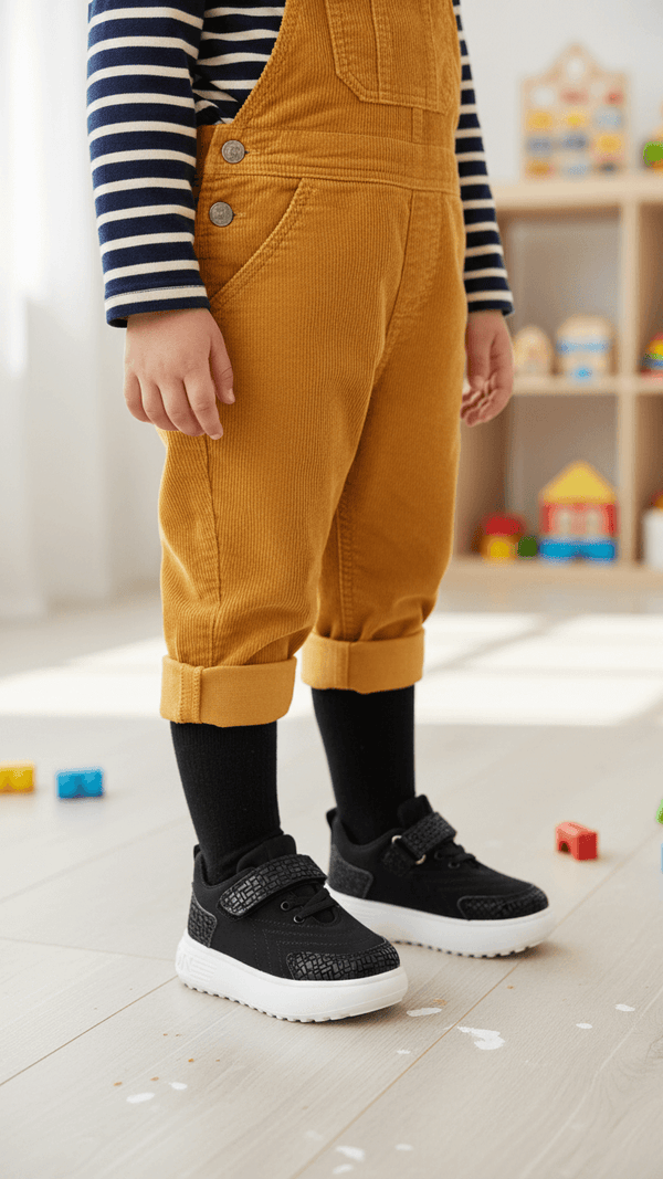 Boys Black Casual Jogger KD8110