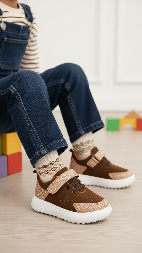 Boys Brown Casual Jogger KD8110