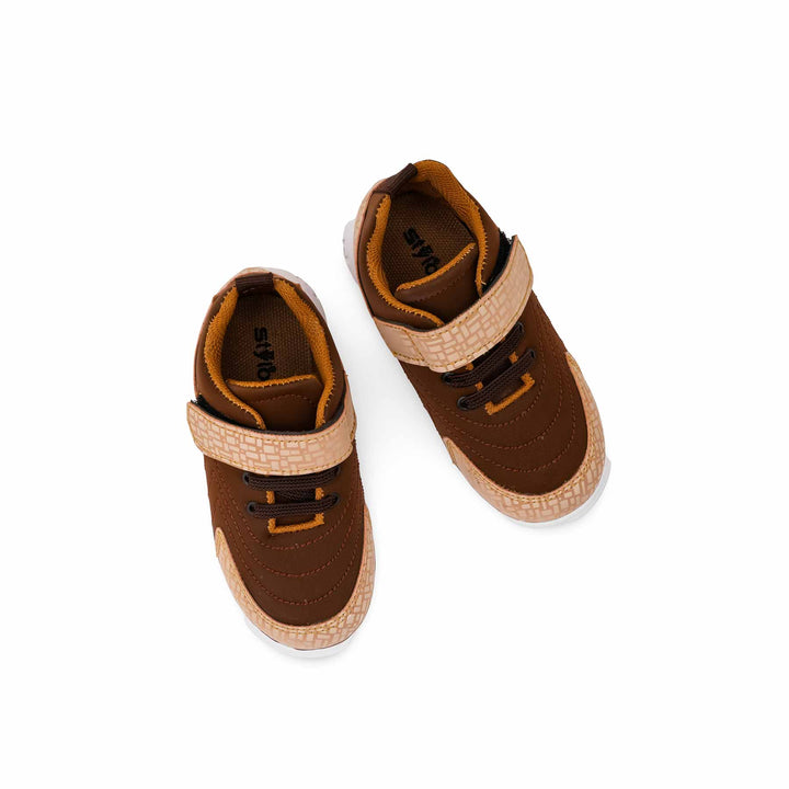 Boys Brown Casual Jogger KD8110