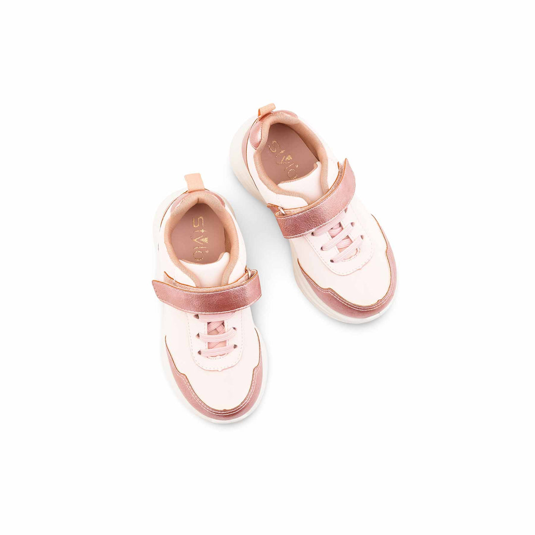 Girls Pink Casual Jogger KD8112