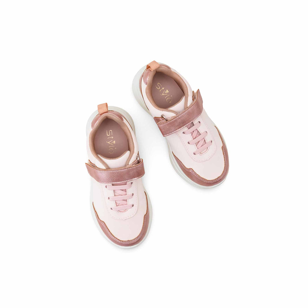 Girls Pink Casual Jogger KD8113