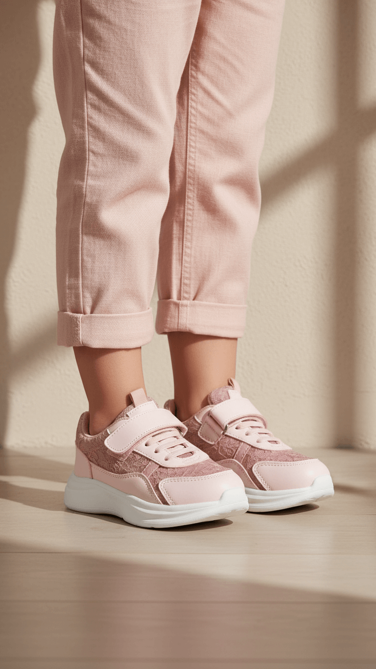 Girls Pink Casual Jogger KD8134