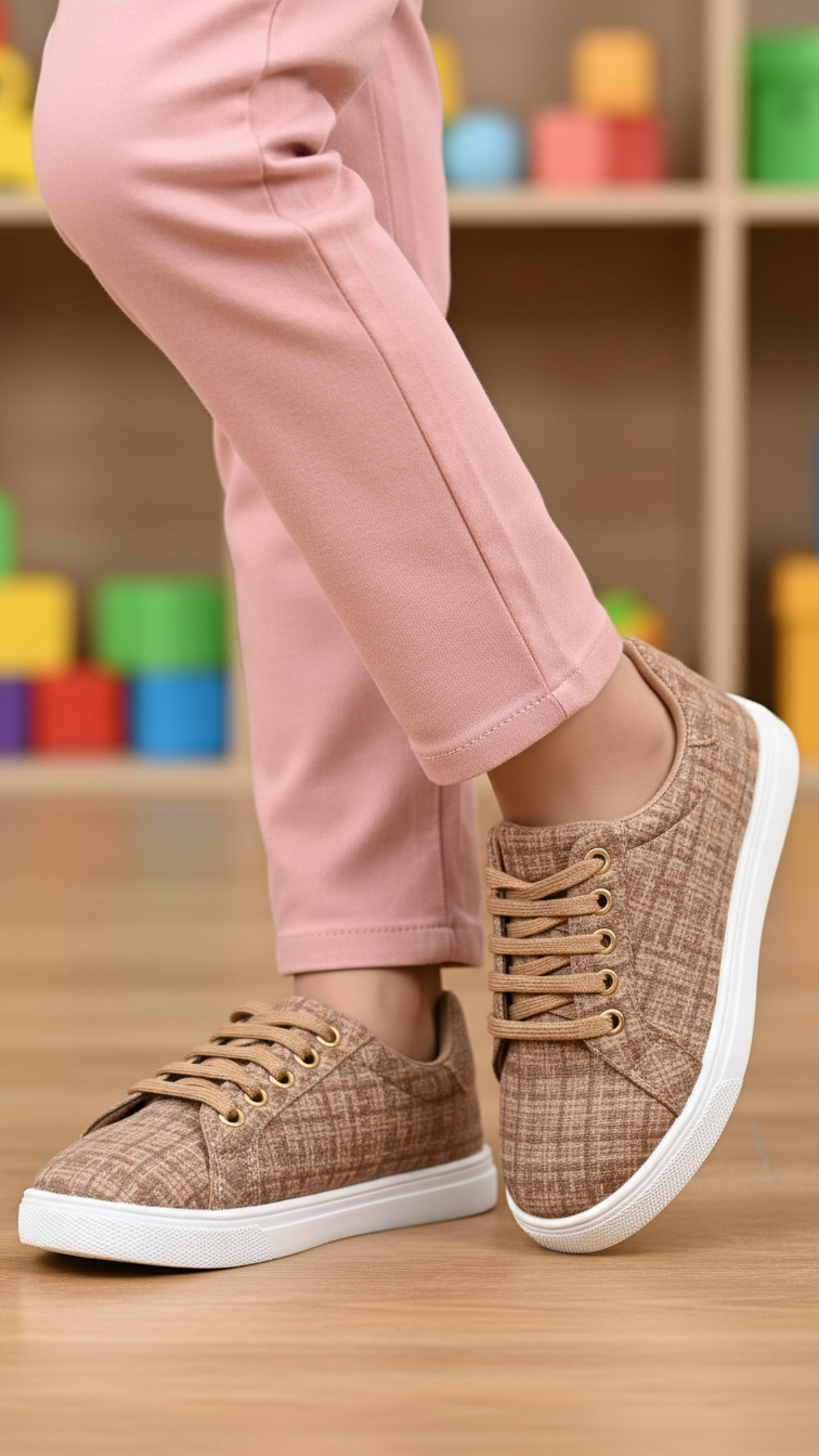 Girls Brown Casual Jogger KD8143