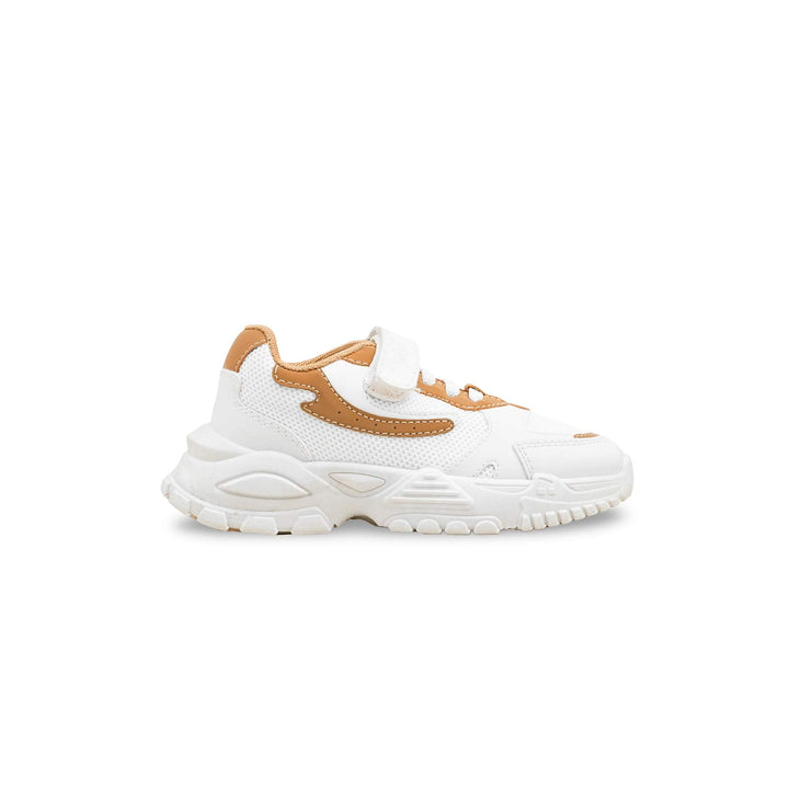 Boys White Casual Jogger KD8145