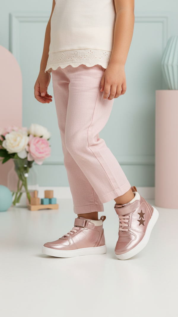 Girls Pink Casual Jogger KD8150