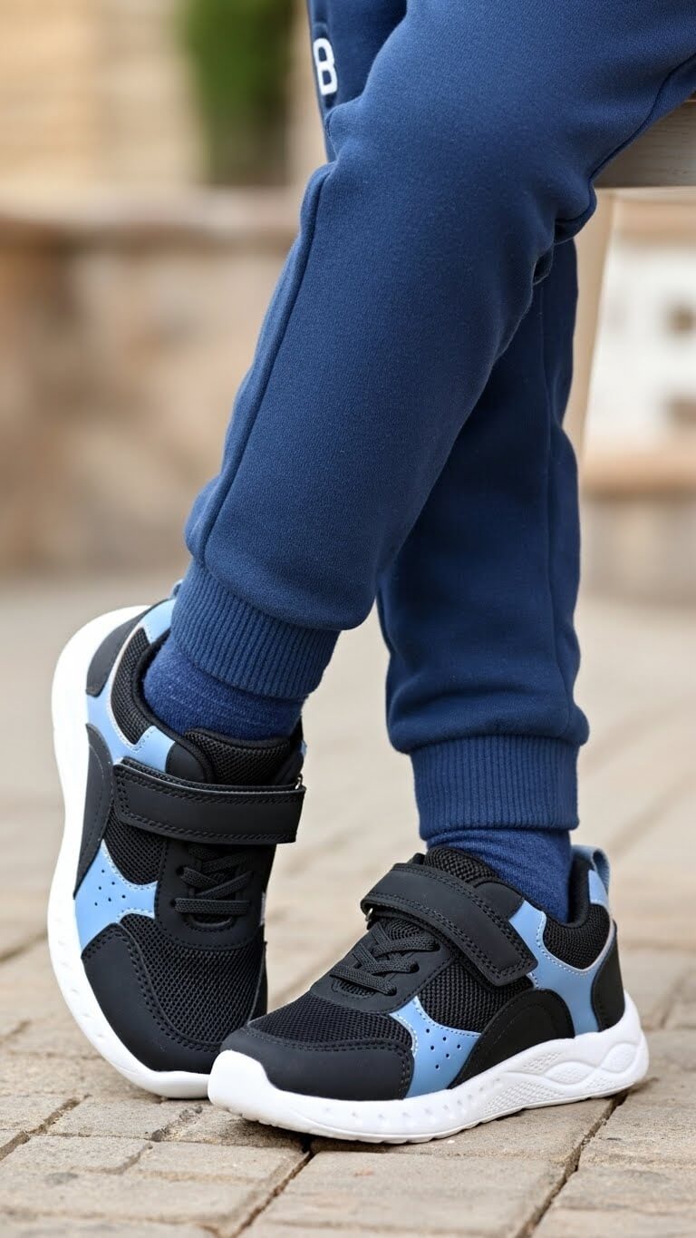 Boys Black Casual Jogger KD8152