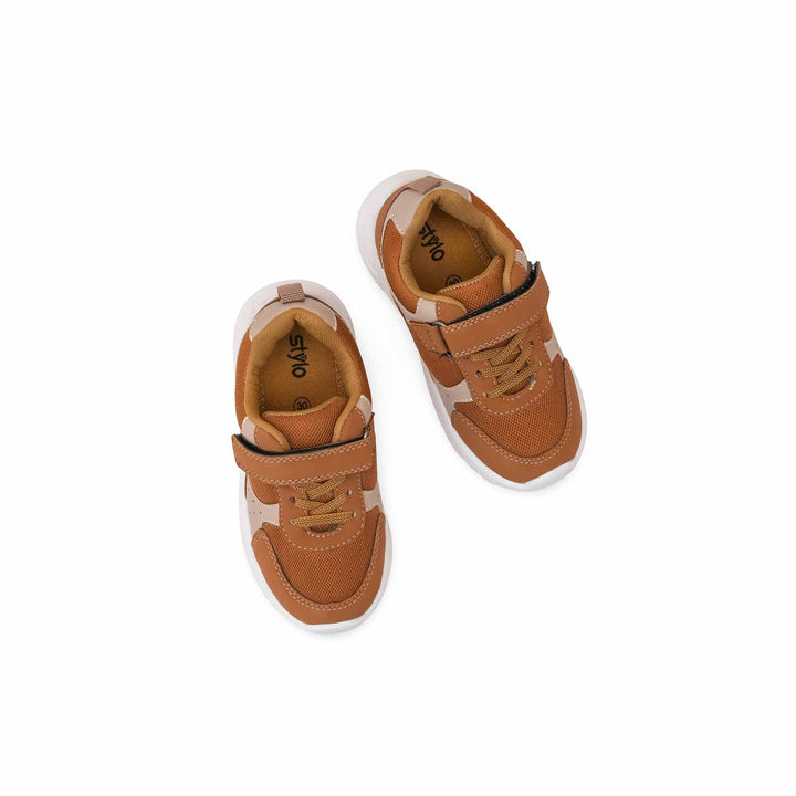 Boys Brown Casual Jogger KD8152